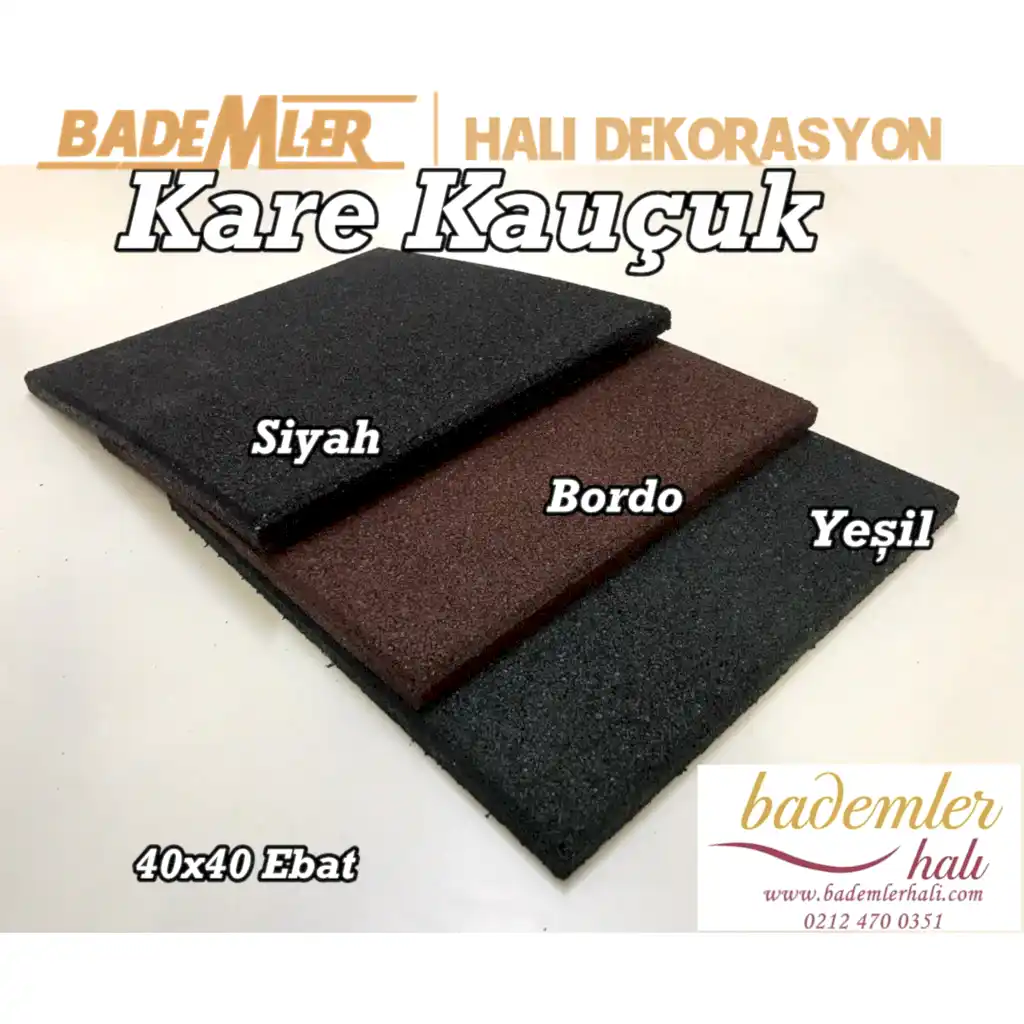 kare kauçu,karo kauçuk,ucuz kauçuk,çocuk parkı zemin kaplama,fitness salonu karosu,spor salonu yer karosu,sbr kauçuk,40x40 ebat karo kauçuk,kauçuk imalatı